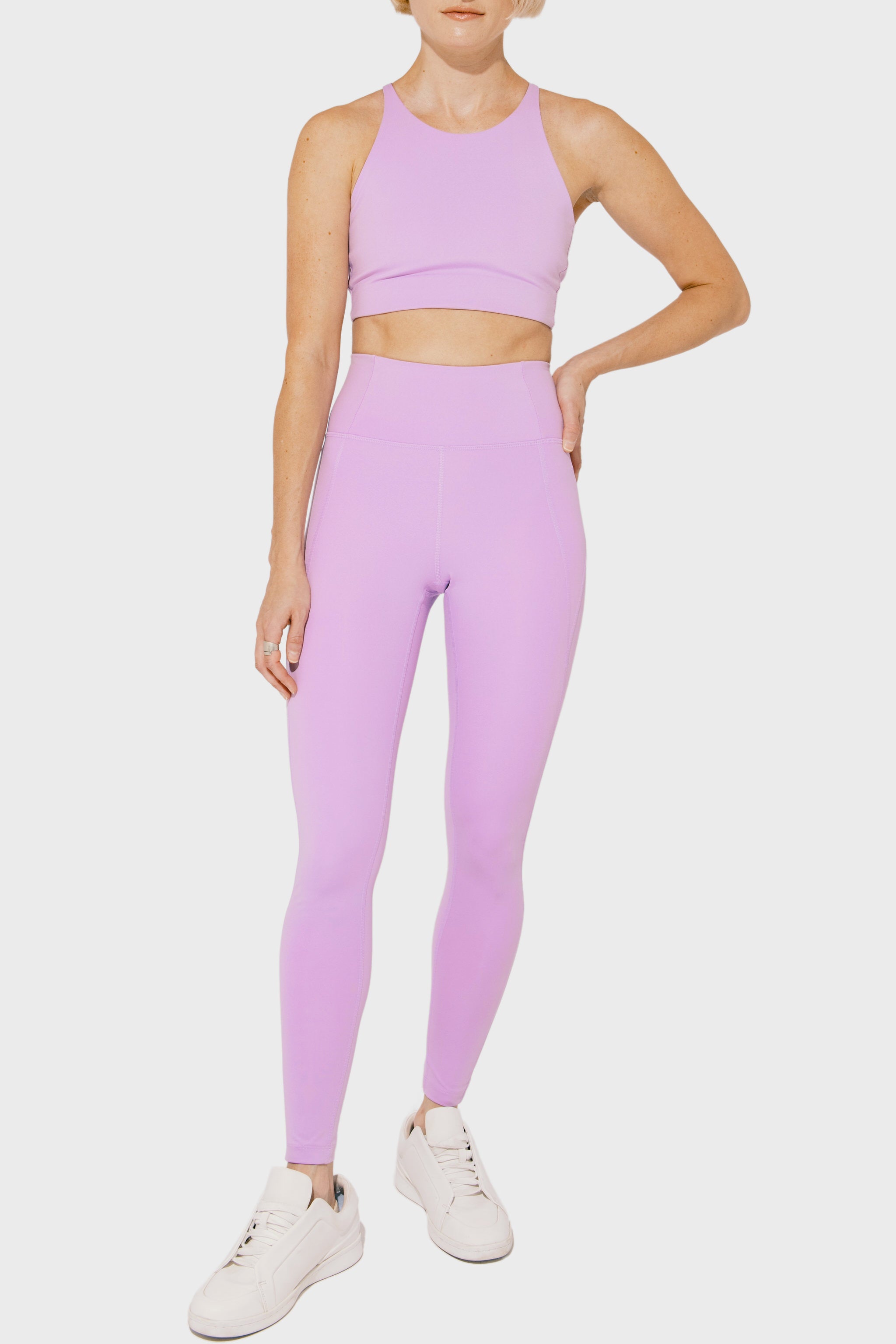 Women's Girlfriend Collective High Rise Compressive Legging in Lilac