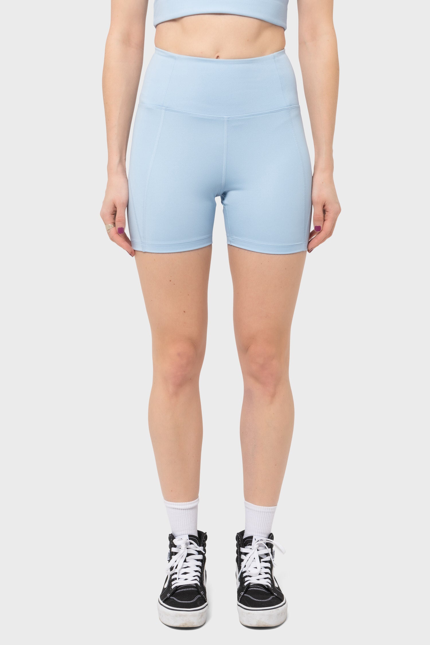 Women's Girlfriend Collective High Rise Run Short in Cerulean