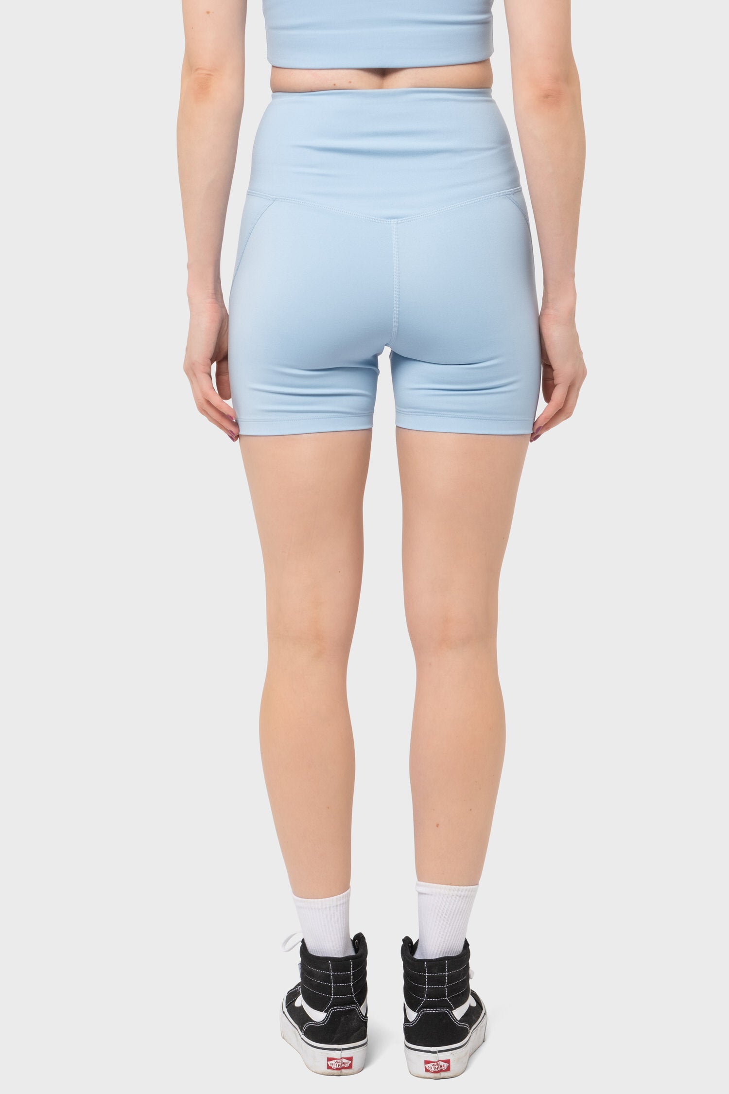 Women's Girlfriend Collective High Rise Run Short in Cerulean