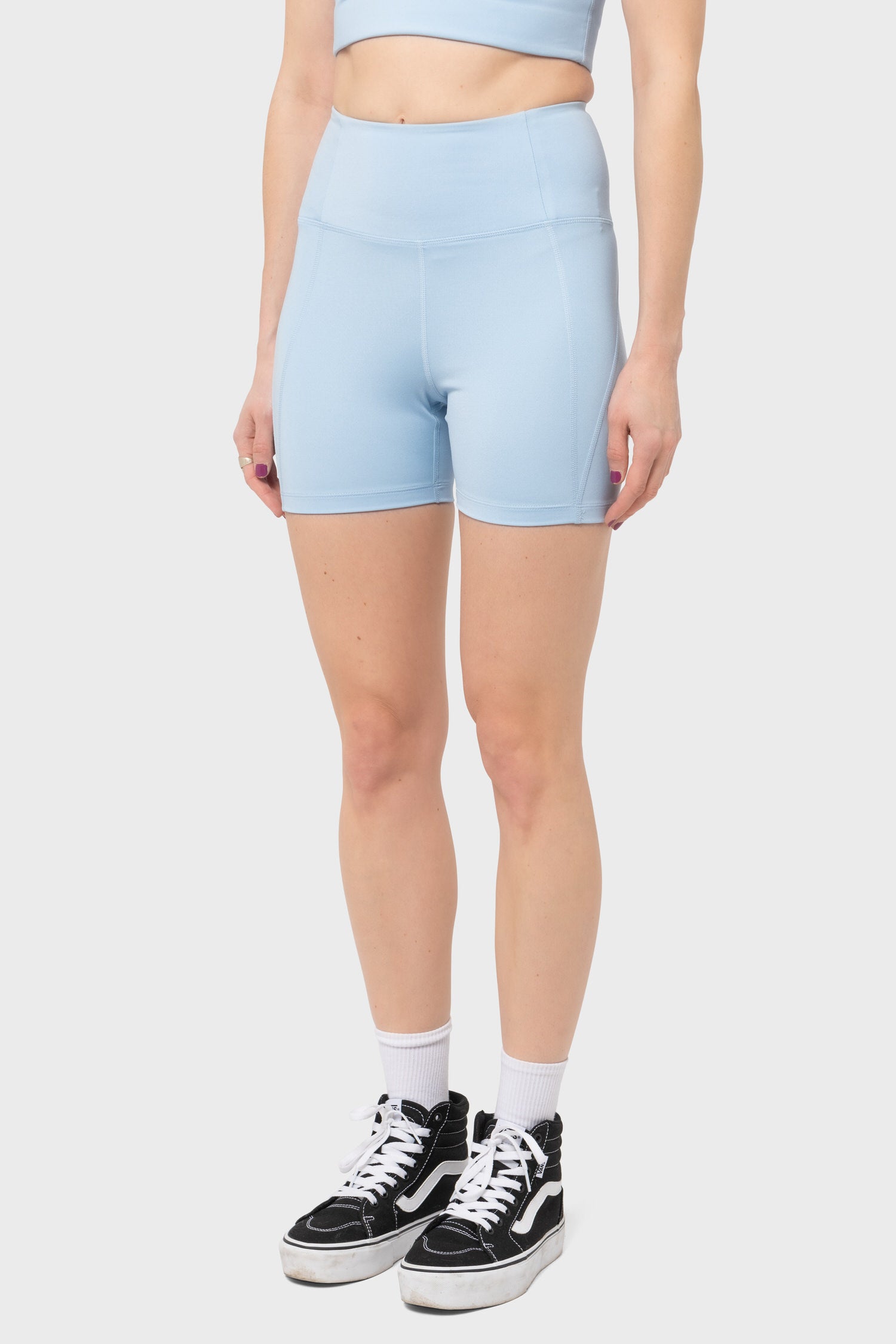 Women's Girlfriend Collective High Rise Run Short in Cerulean