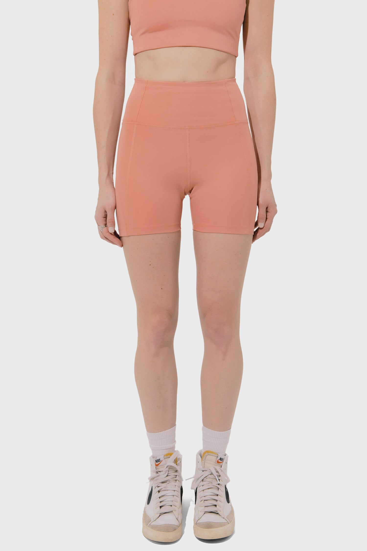 Women's Girlfriend Collective High Rise Run Short in Primrose