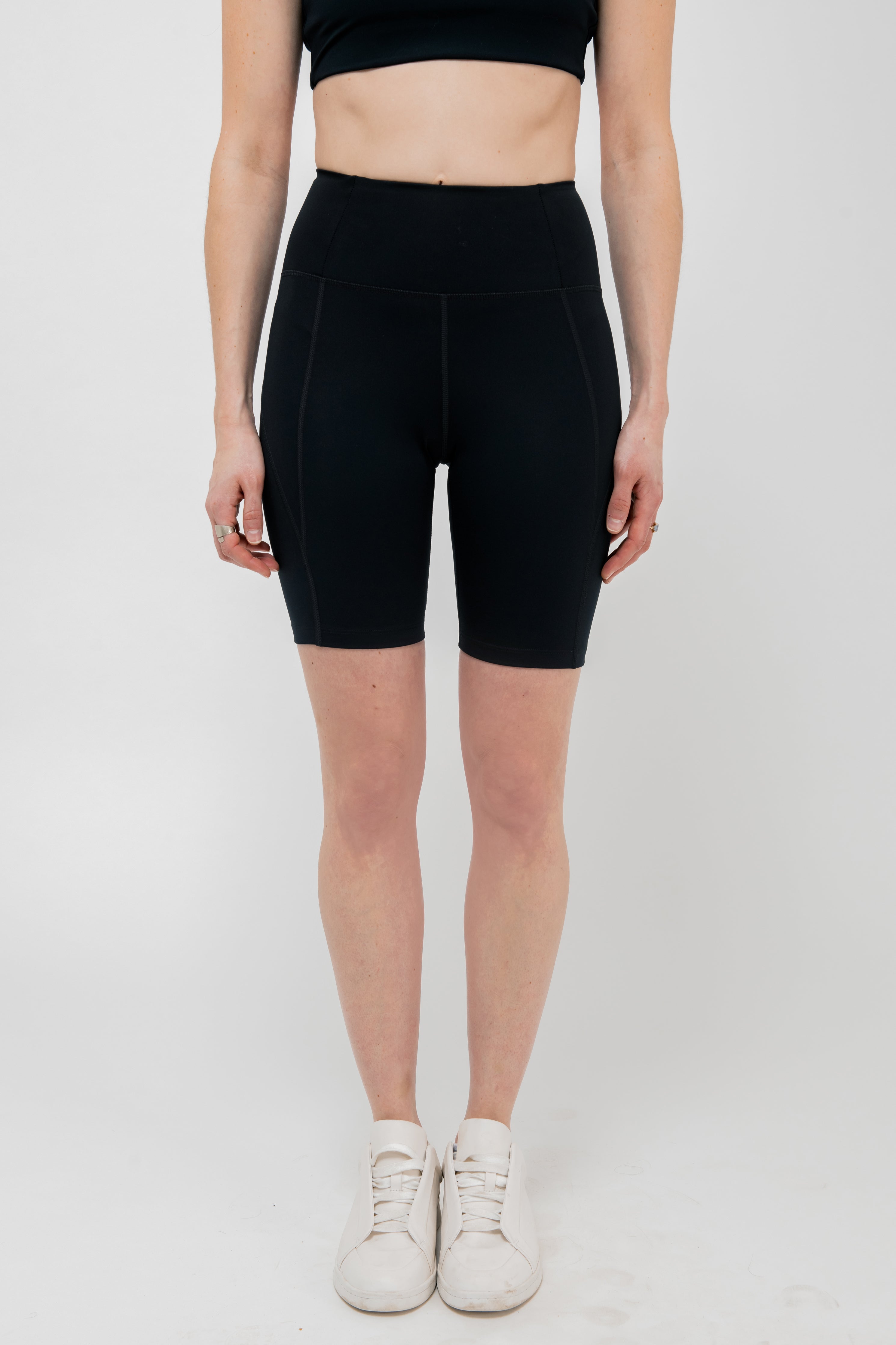 High Rise Bike Short in Black - Philistine