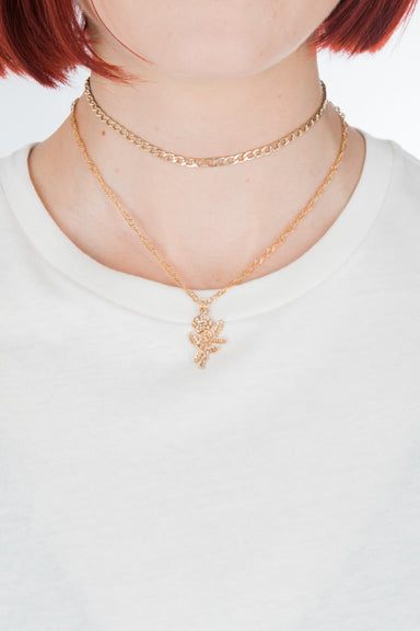 Layered Rose Choker - Philistine