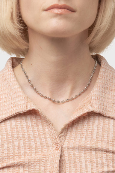 Layering Gucci Link Chain in Silver