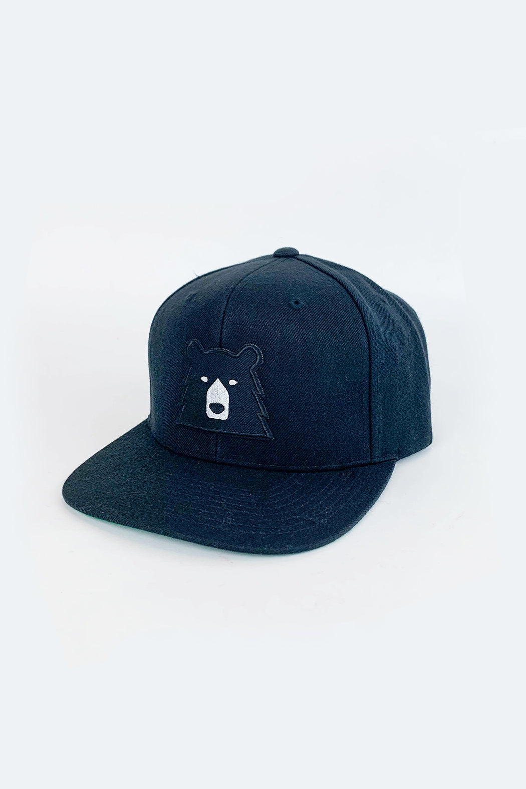 Black Bear Snapback in Black