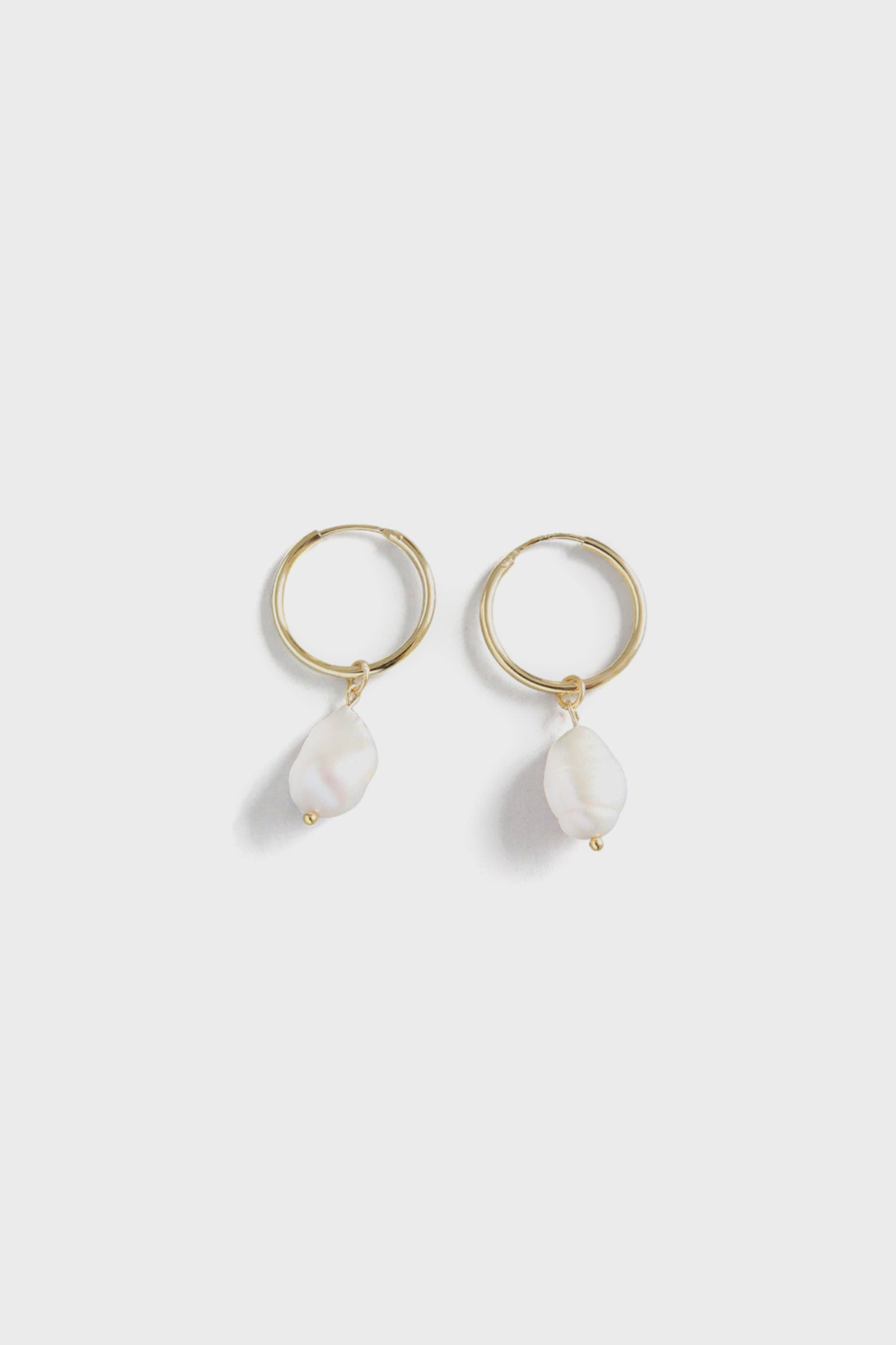 Natural Pearl Hoop Earring - Philistine