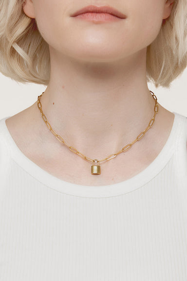 Padlock Choker Necklace