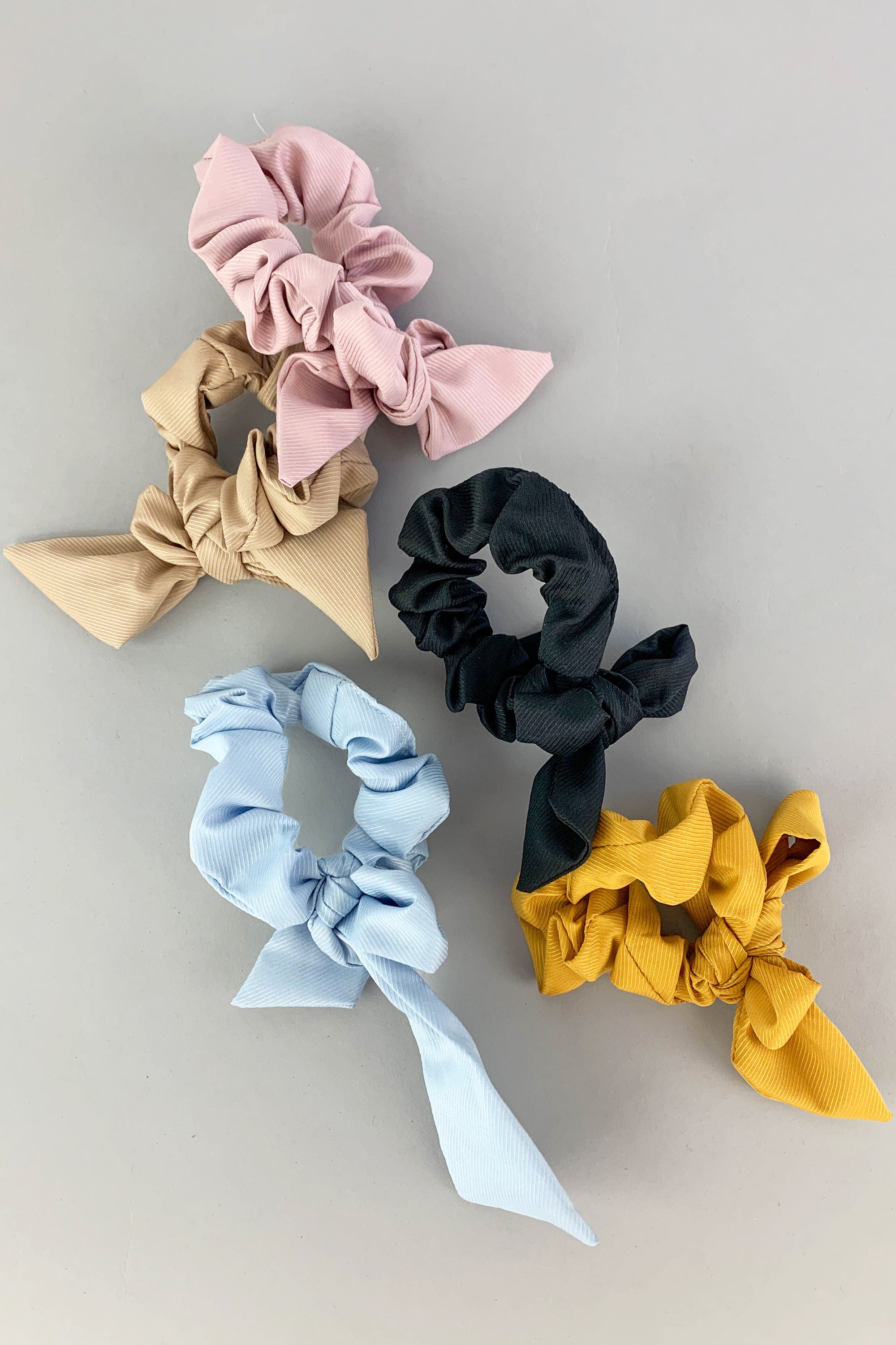 Solid Bow Scrunchie