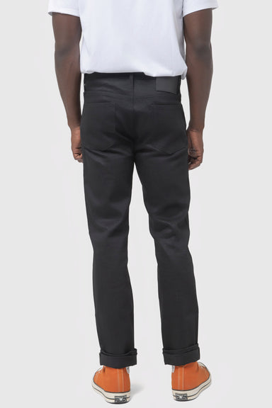 Men's Unbranded Tapered Fit Black Stretch Selvedge