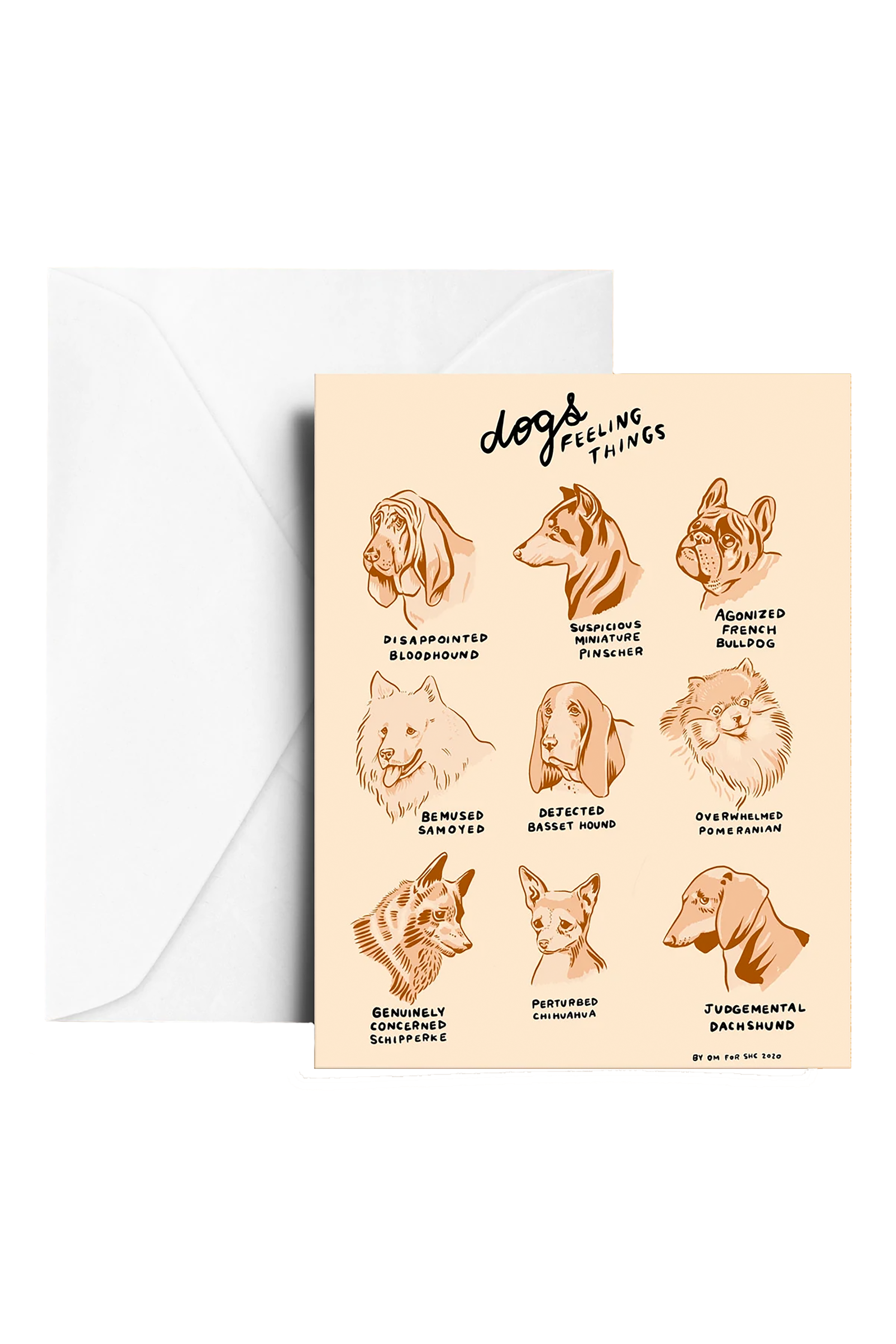 Dogs Feeling Things Card