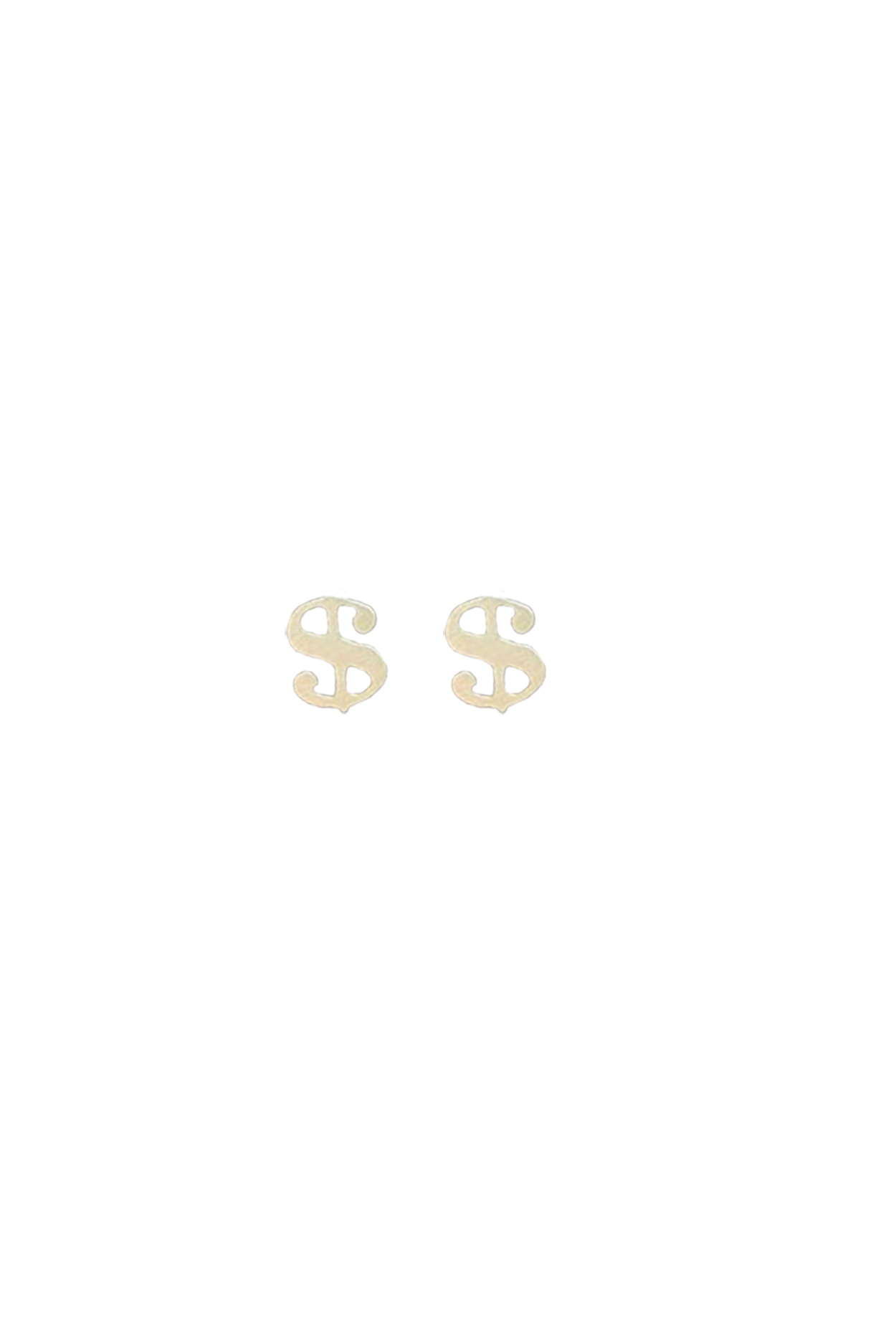 Dollar Sign Stud Earring - Philistine
