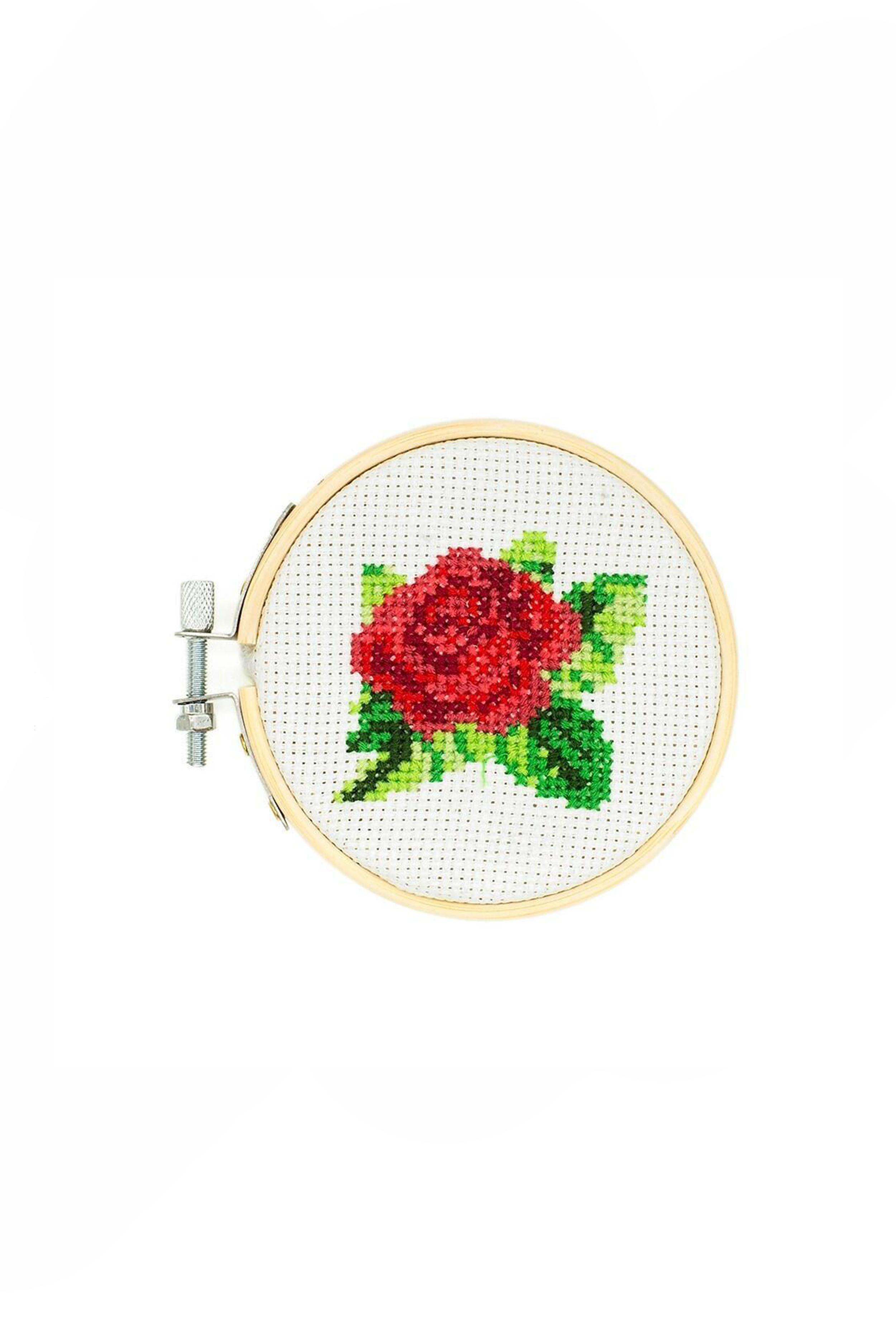 Mini Cross Stitch Rose Embroidery Kit