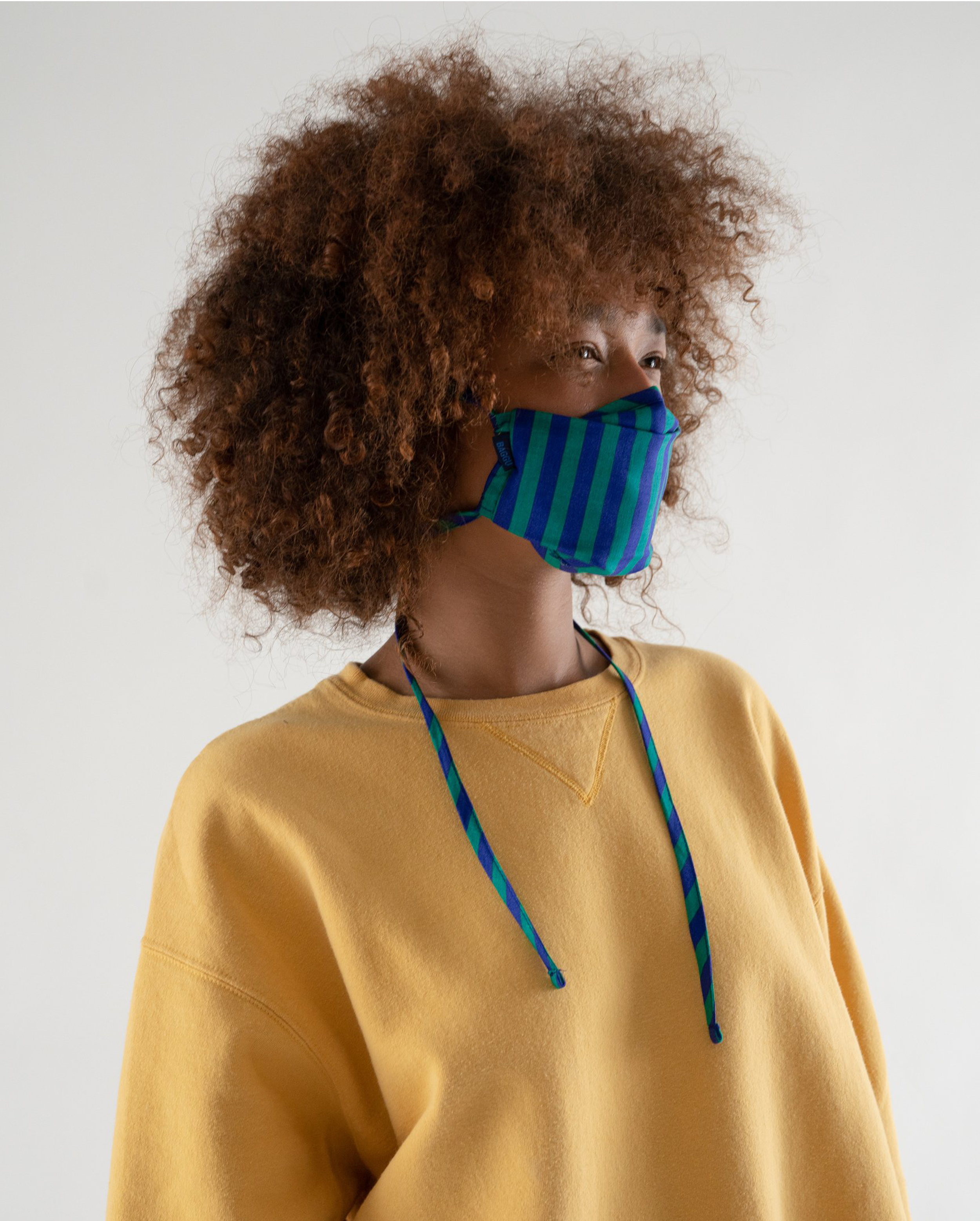 Fabric Mask Set Tie in Gingham, Leopard & Stripe