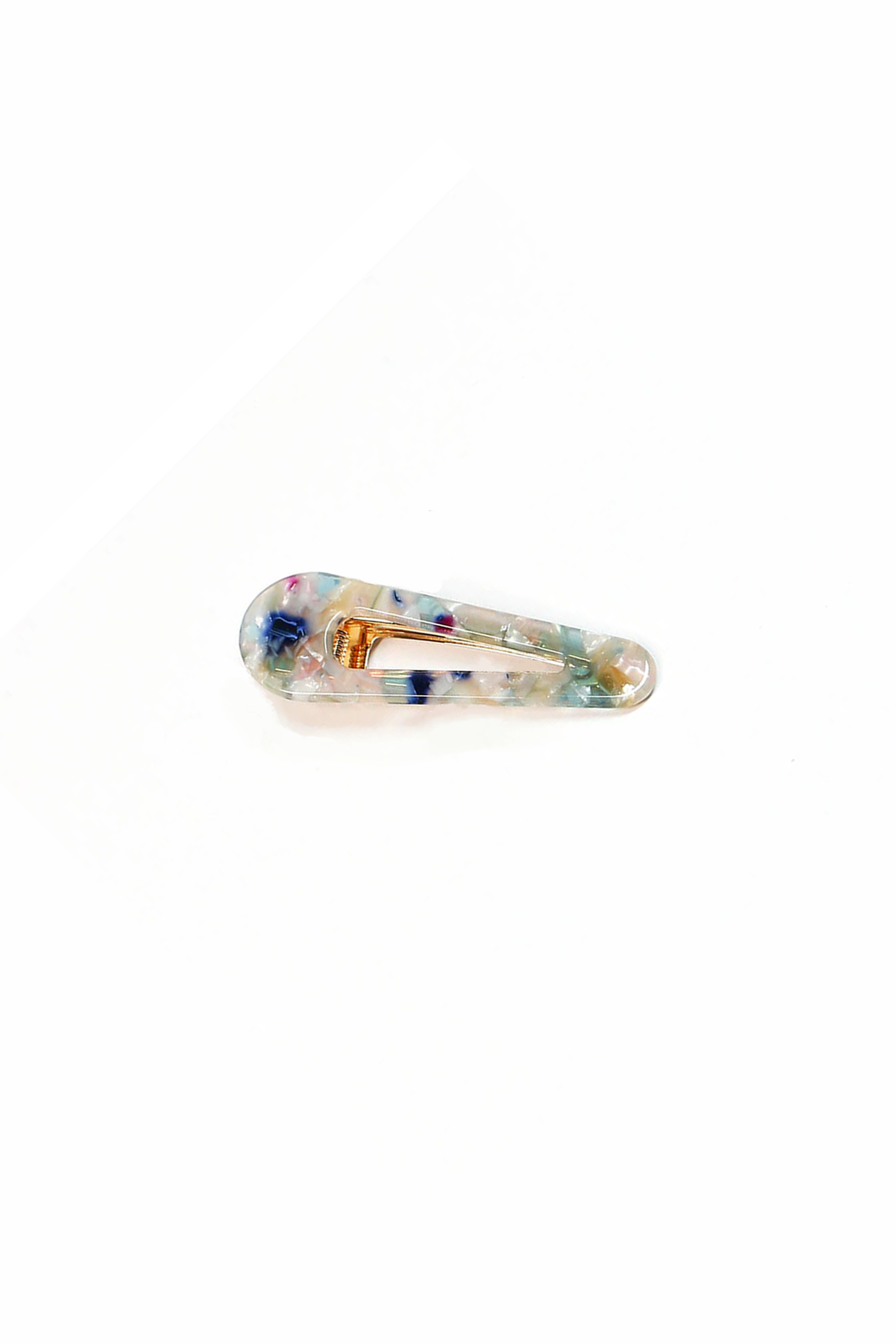 Flecked Barrette in Confetti Light