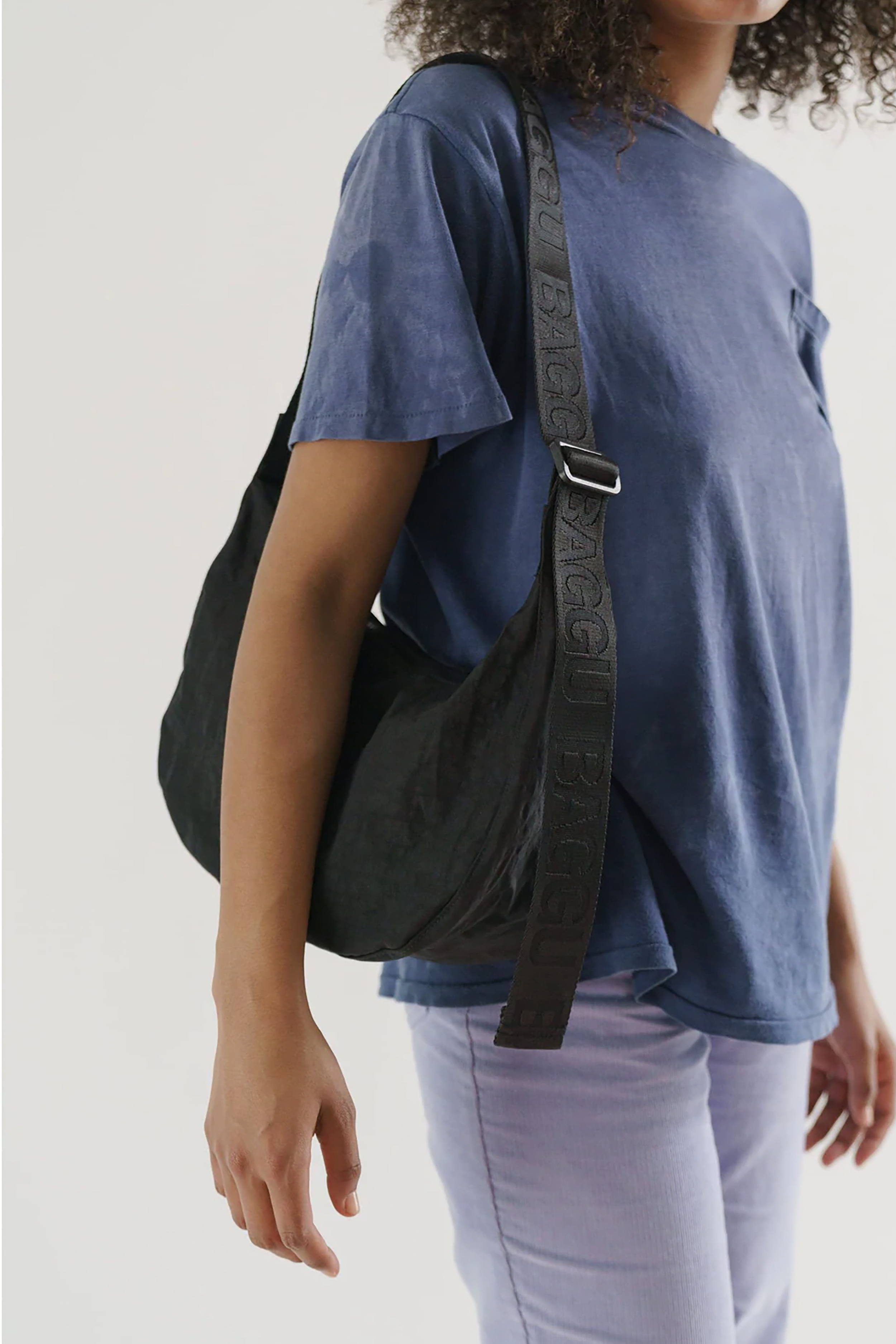Medium Nylon Crescent Bag