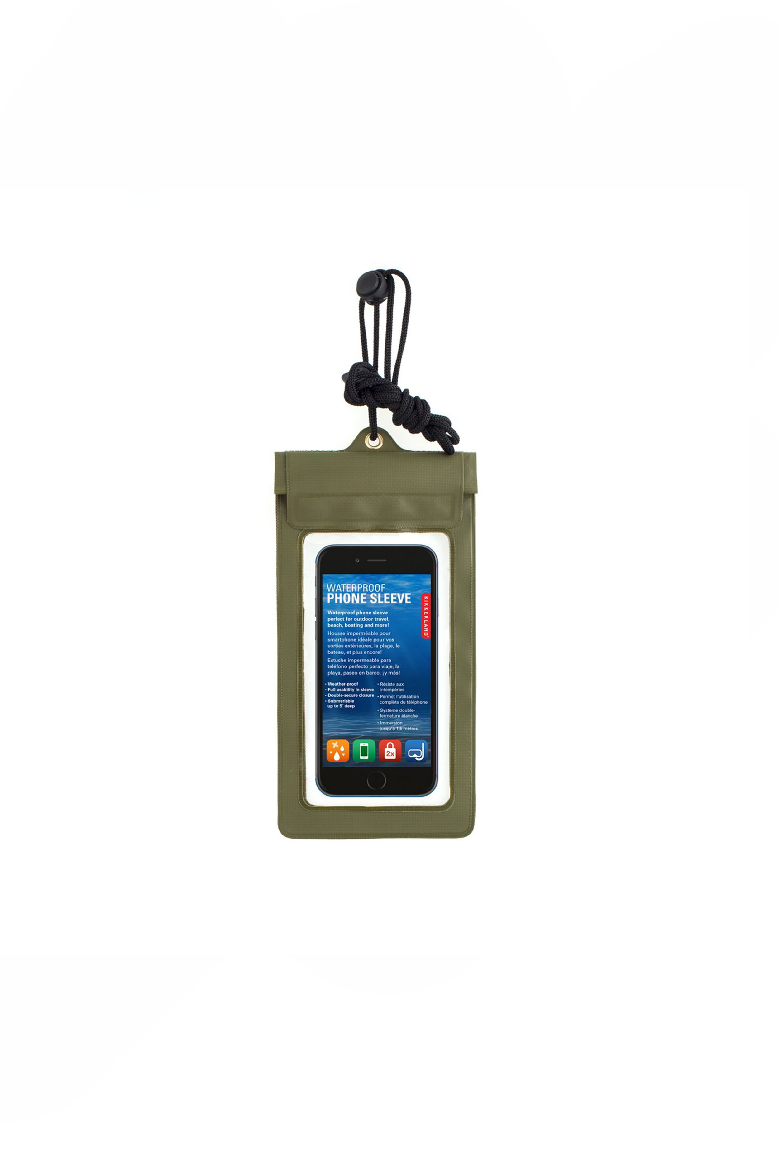 Waterproof Phone Sleeve in Green - Philistine