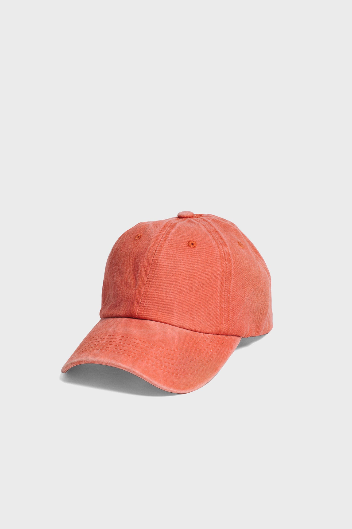 Pigment Dyed Baseball Hat in Rust
