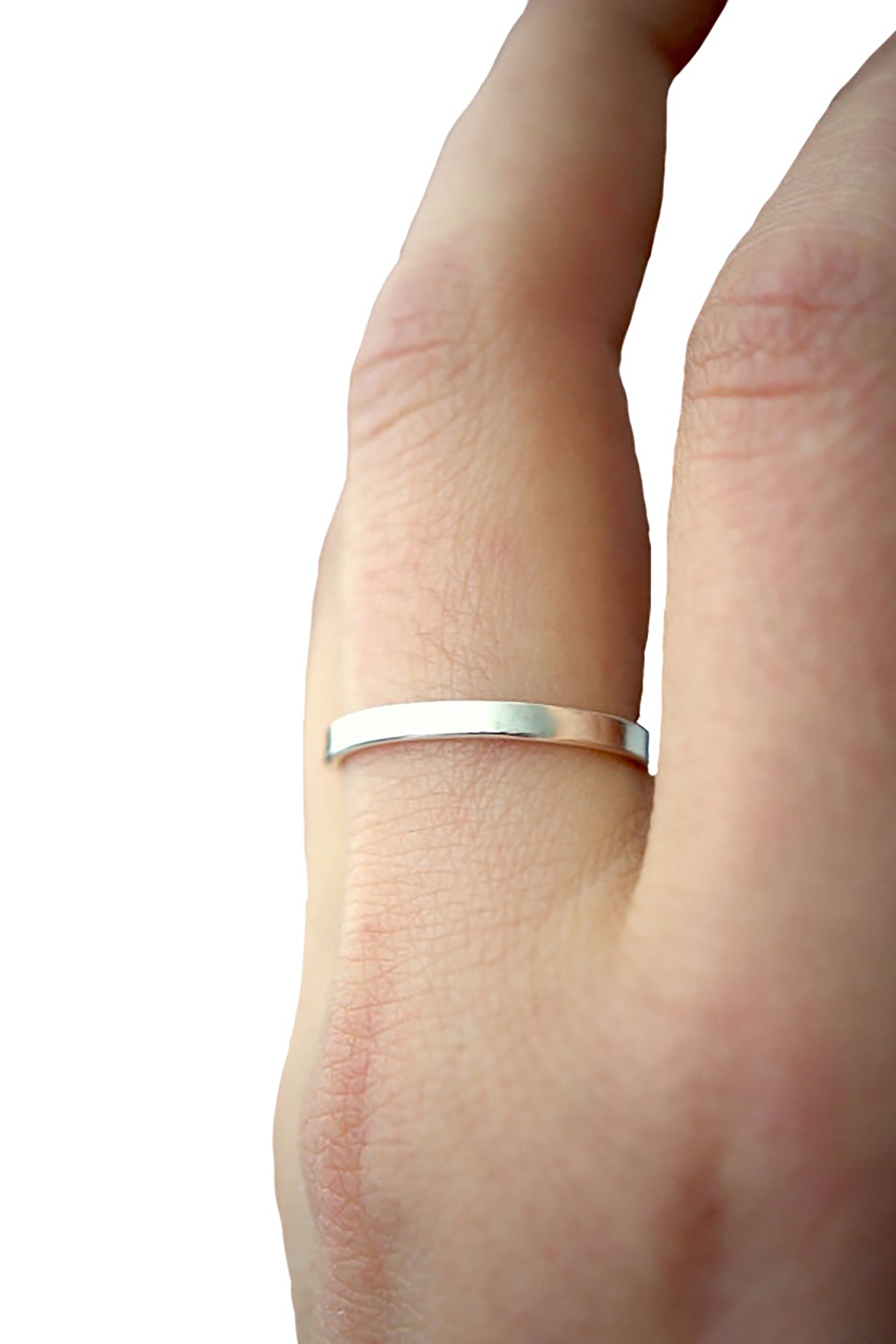 Smooth Extra Thick Stacker in Silver