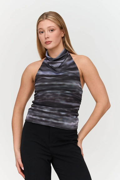 Women's 24 Colours Spacey Mesh Halter Top