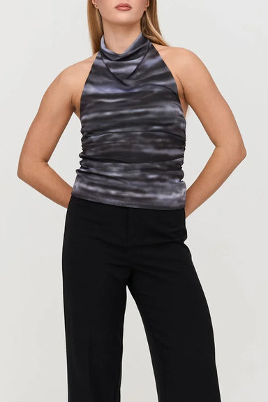 Women's 24 Colours Spacey Mesh Halter Top