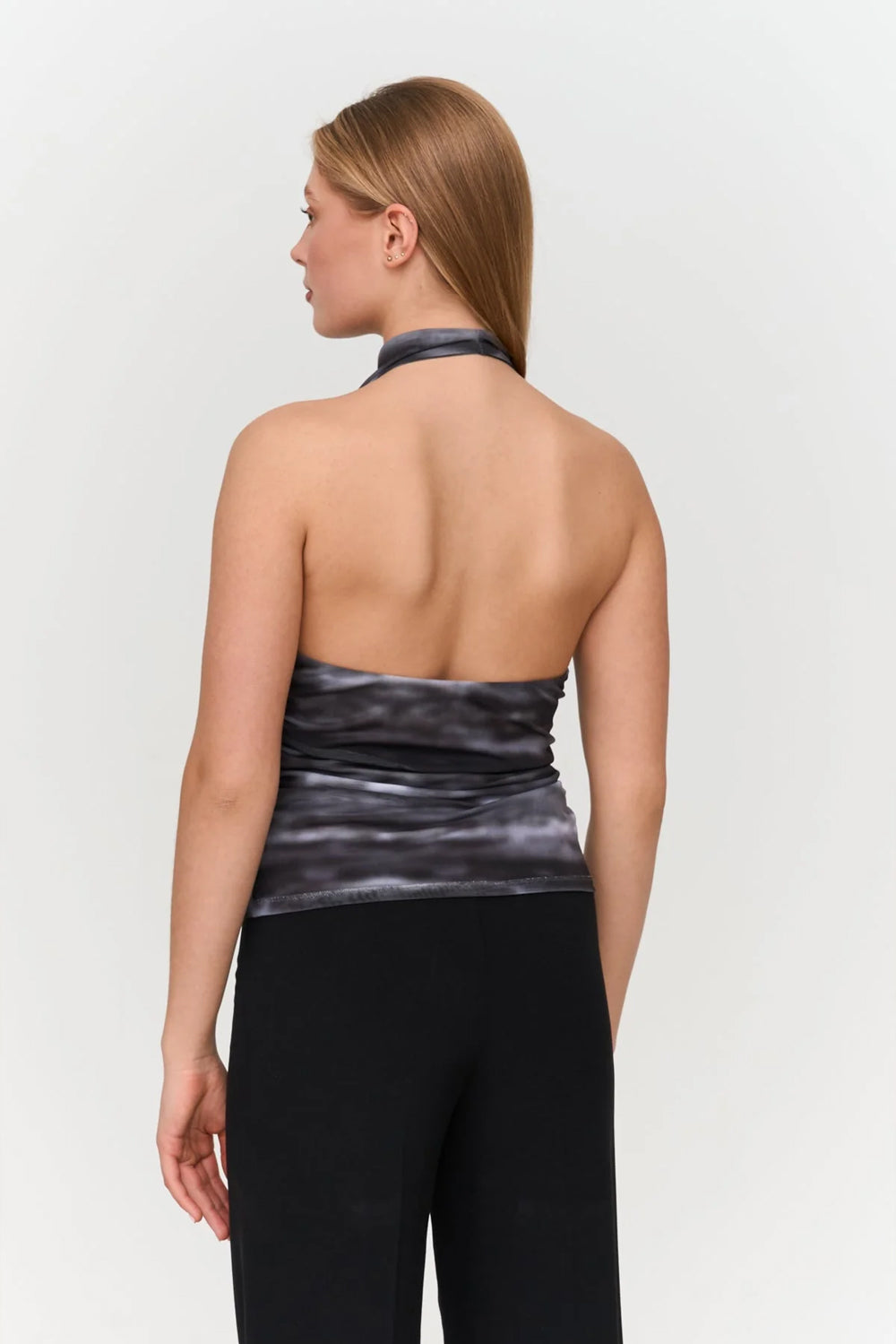 Women's 24 Colours Spacey Mesh Halter Top