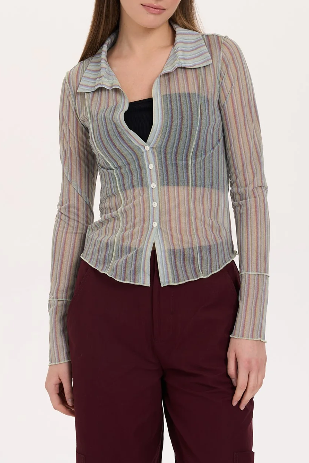 Women's 24 Colours Talize Striped Blouse
