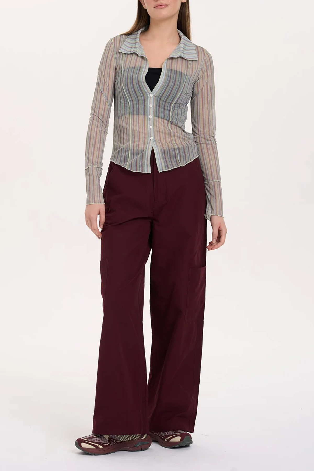 Women's 24 Colours Talize Striped Blouse