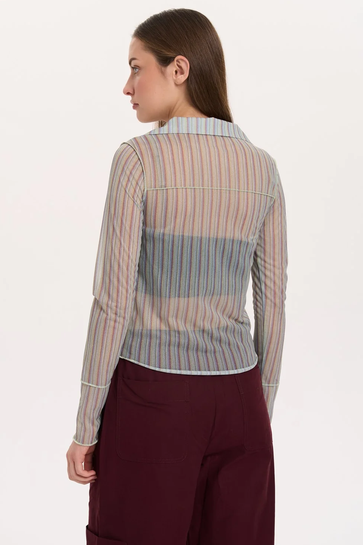Women's 24 Colours Talize Striped Blouse