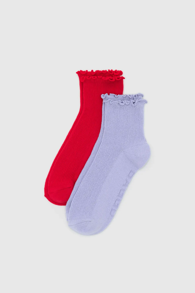Baggu Lettuce Edge Sock Set of 2