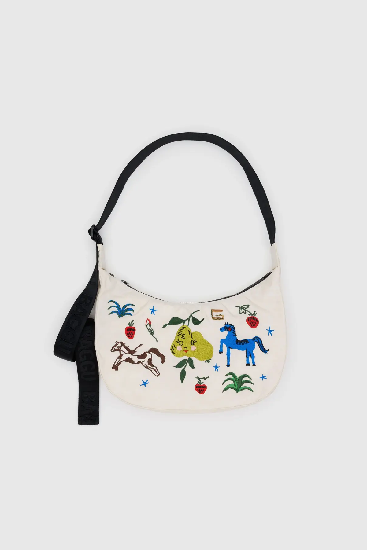 Medium Nylon Crescent Bag