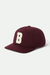 Brixton Big B MP Cap in Port Textured Wool
