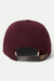 Brixton Big B MP Cap in Port Textured Wool