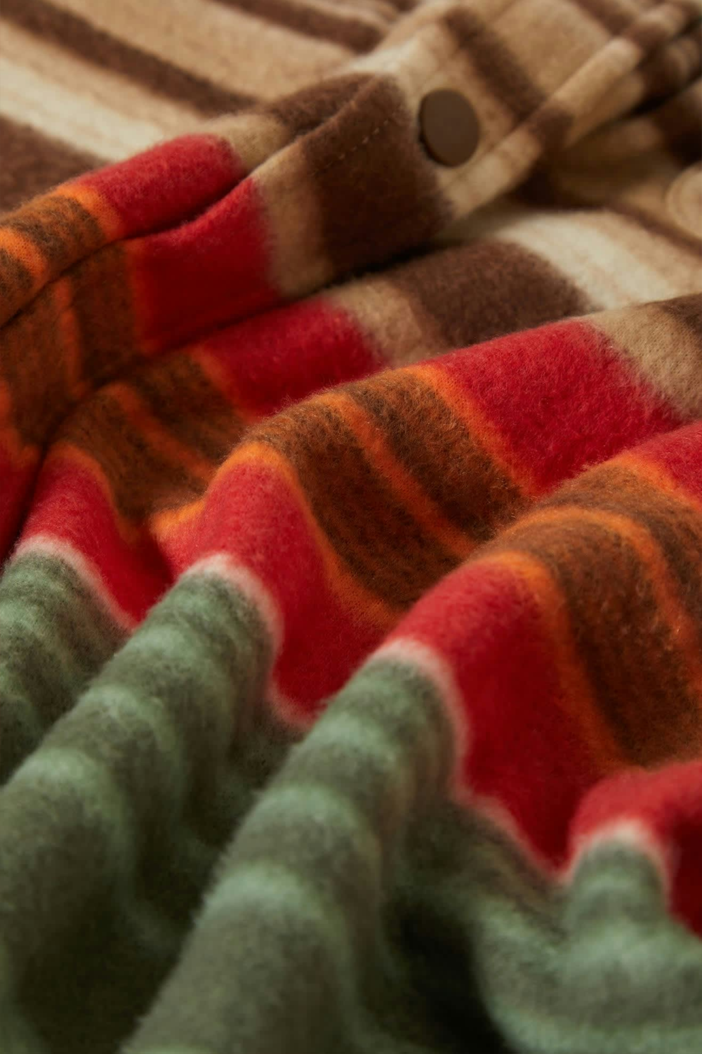 Men's Brixton Bowery Arctic Stretch Fleece in Multi Blanket Stripe