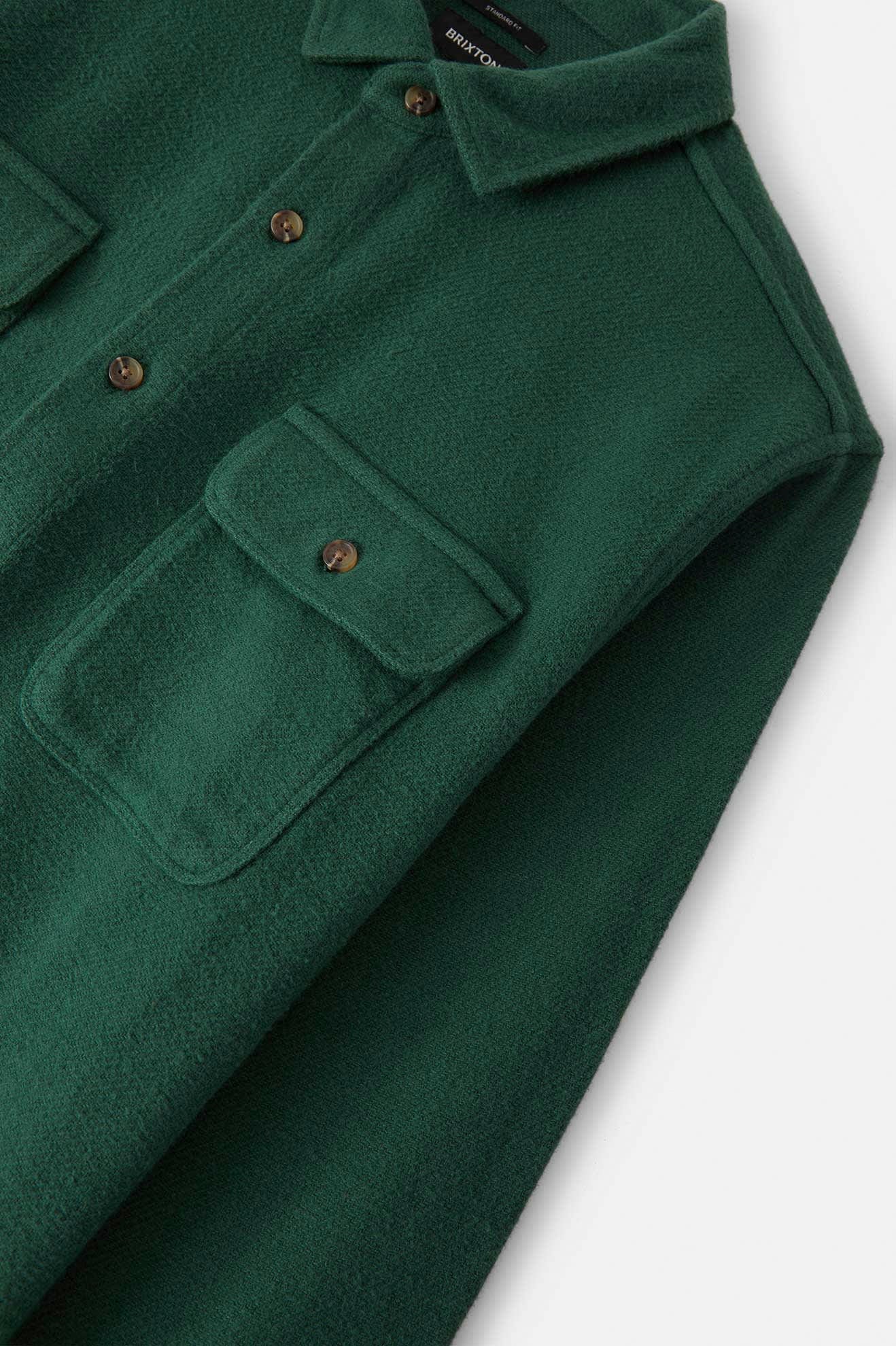 Men's Brixton Bowery Textured Twill Overshirt