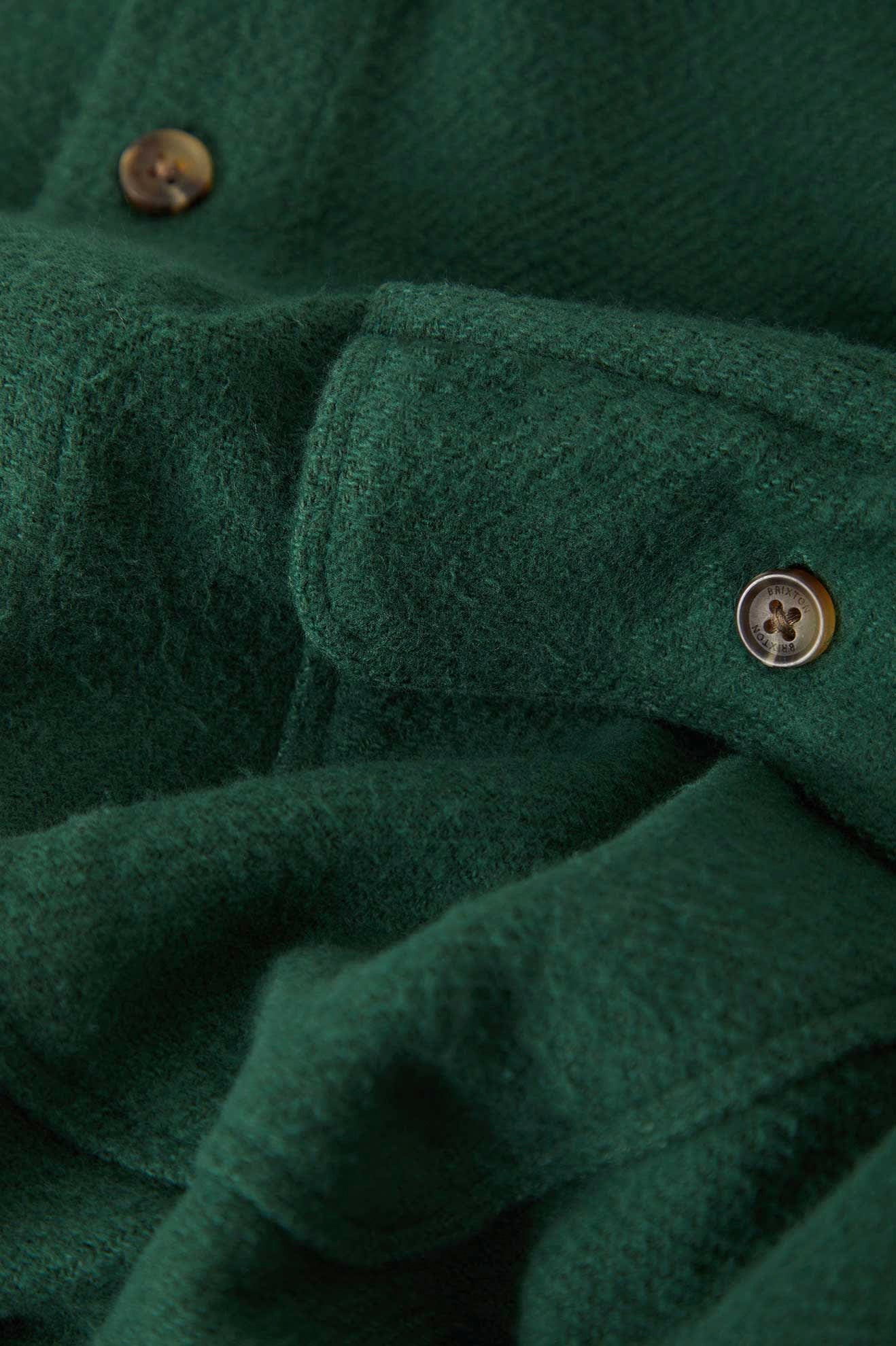 Men's Brixton Bowery Textured Twill Overshirt