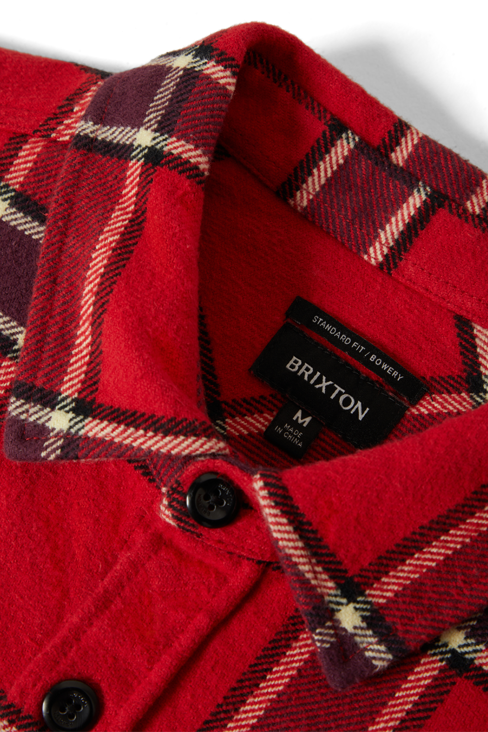 Men's Brixton Bowery Heavyweight Flannel in Adrenaline Rush