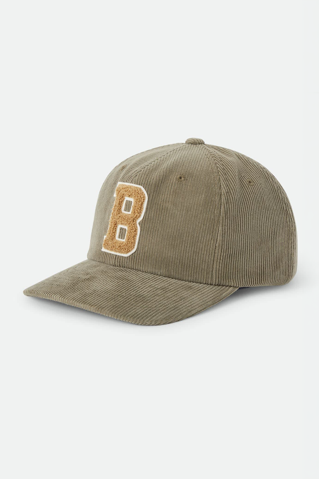 Brixton Big B MP Cap in Dark Olive Cord