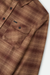 Men's Brixton Bowery Flannel in Chocolate & Khaki