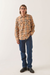 Men's Brixton Bowery Flannel in Khaki & Multi Colour
