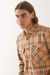 Men's Brixton Bowery Flannel in Khaki & Multi Colour