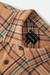 Men's Brixton Bowery Flannel in Khaki & Multi Colour