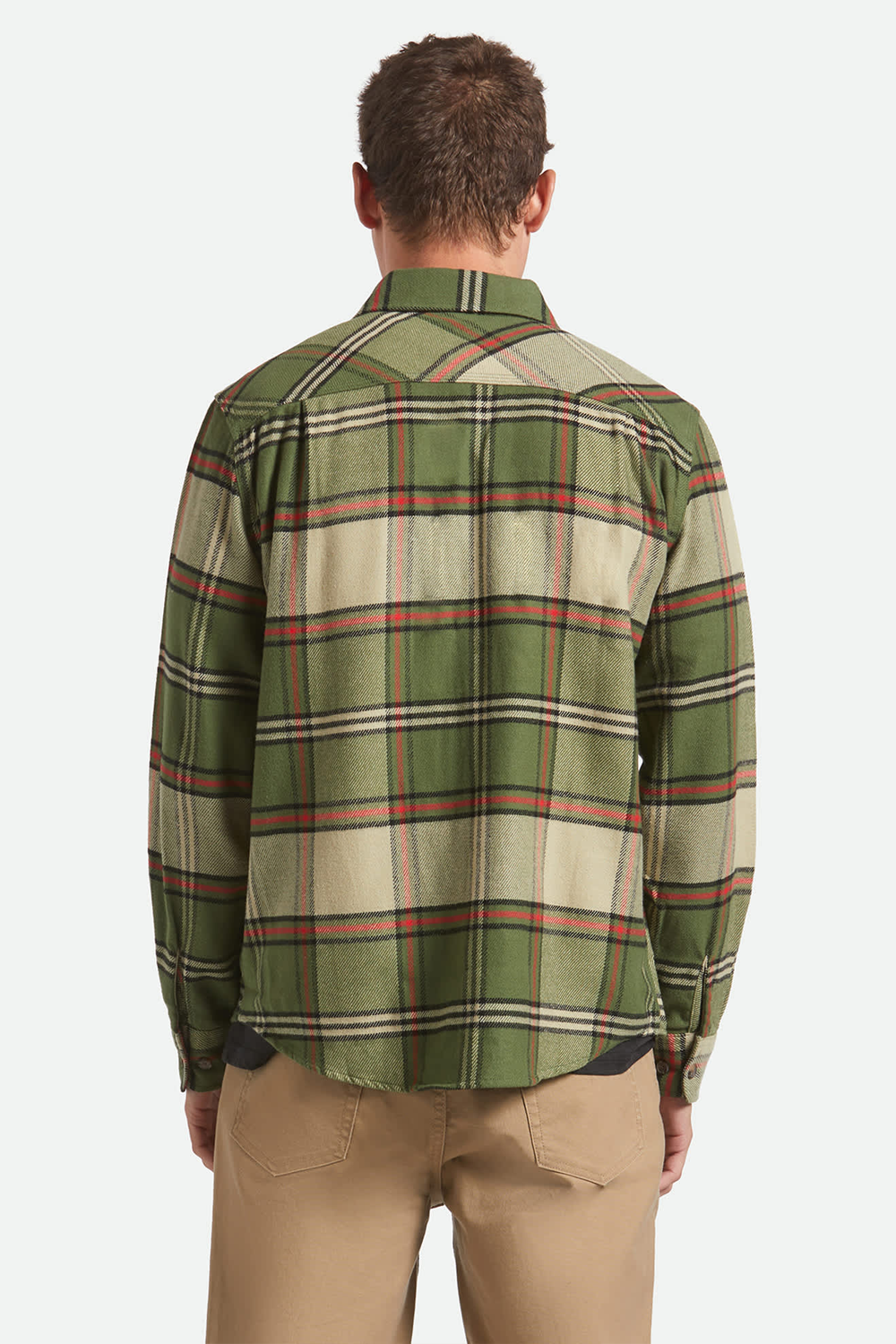 Men's Bowery Flannel in Wild Green & Adrenaline Rush