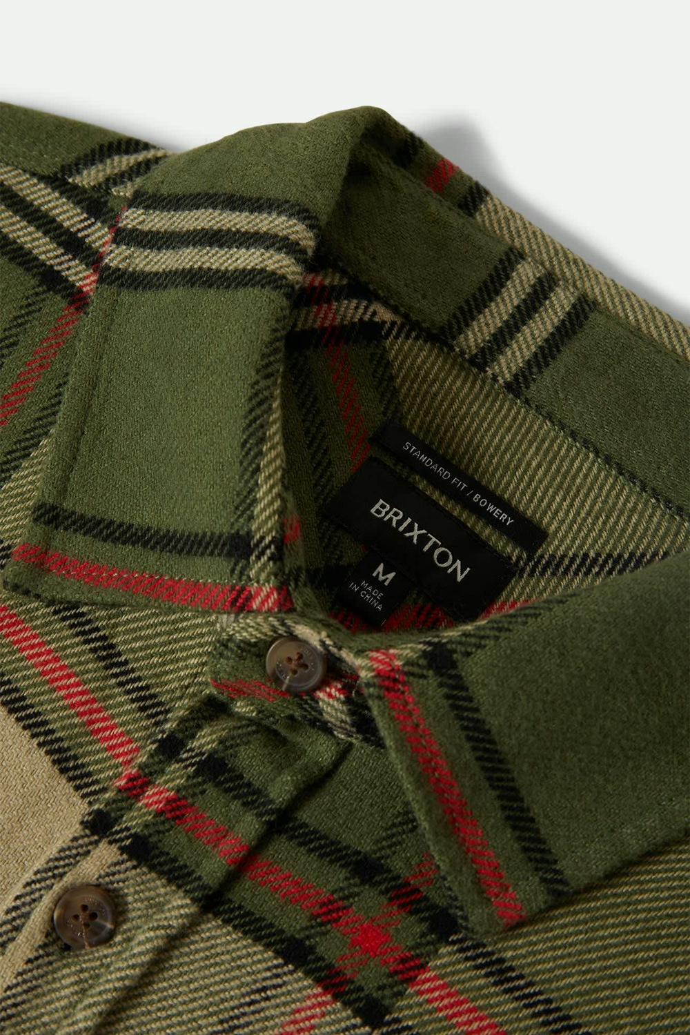 Men's Bowery Flannel in Wild Green & Adrenaline Rush