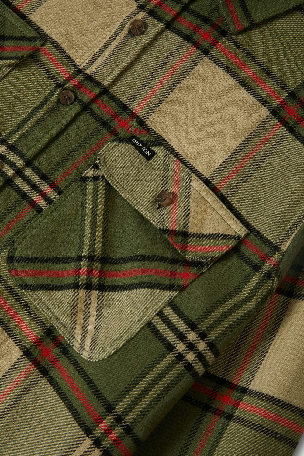 Men's Bowery Flannel in Wild Green & Adrenaline Rush