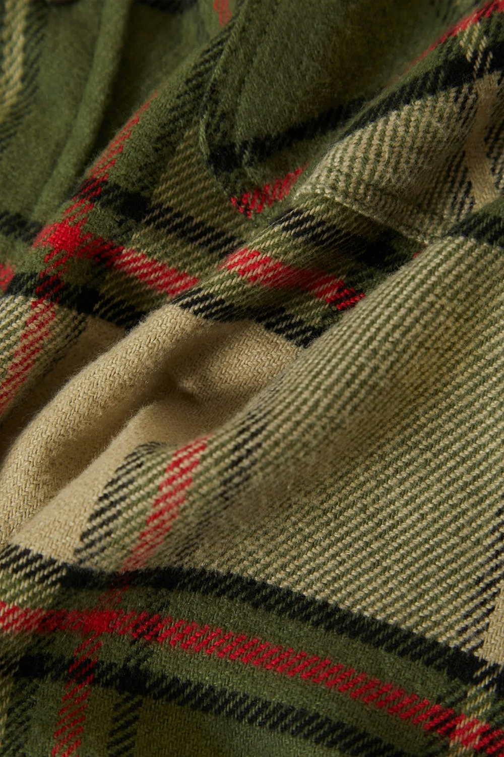 Men's Bowery Flannel in Wild Green & Adrenaline Rush