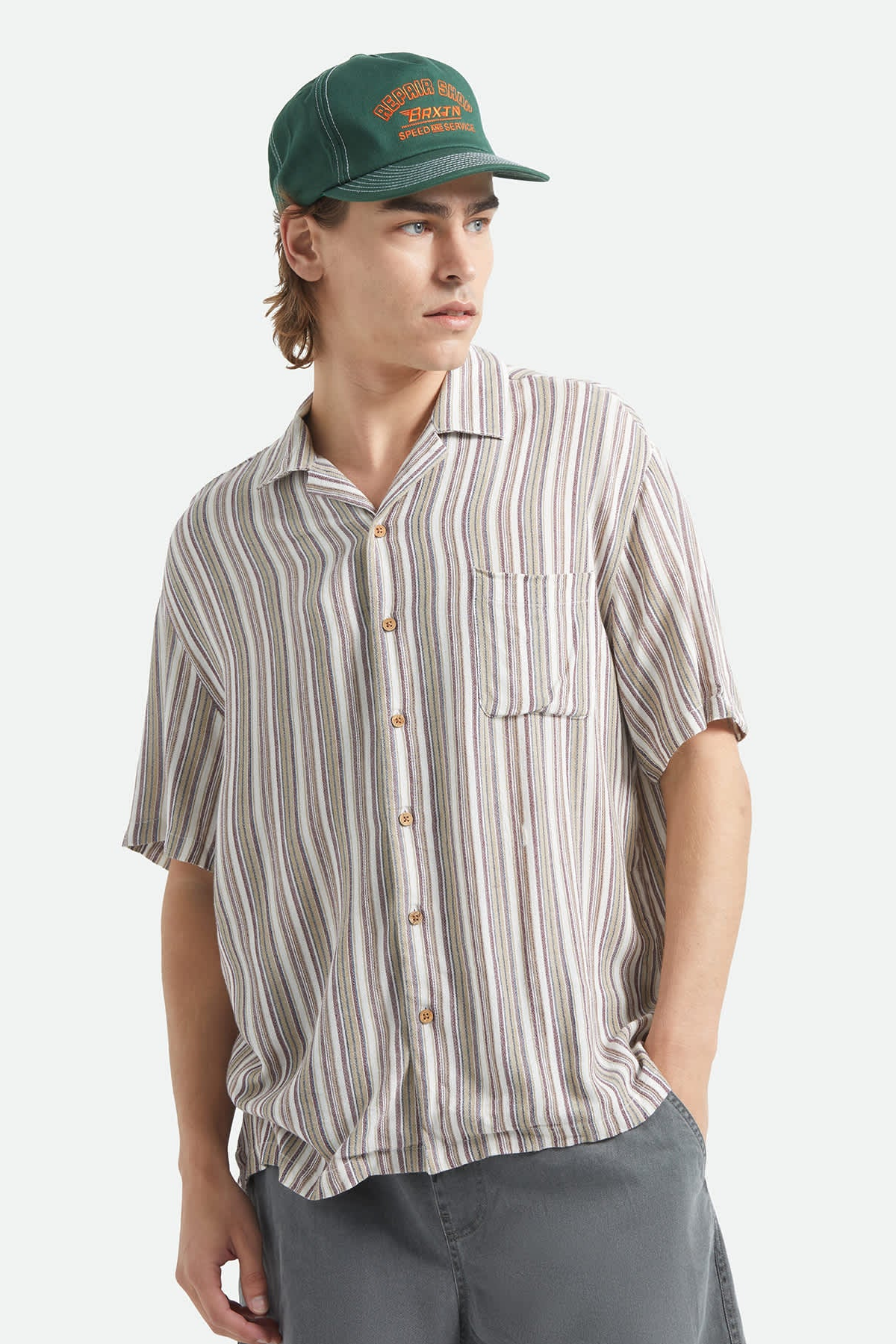 Men's Brixton Bunker Twisted Stripe