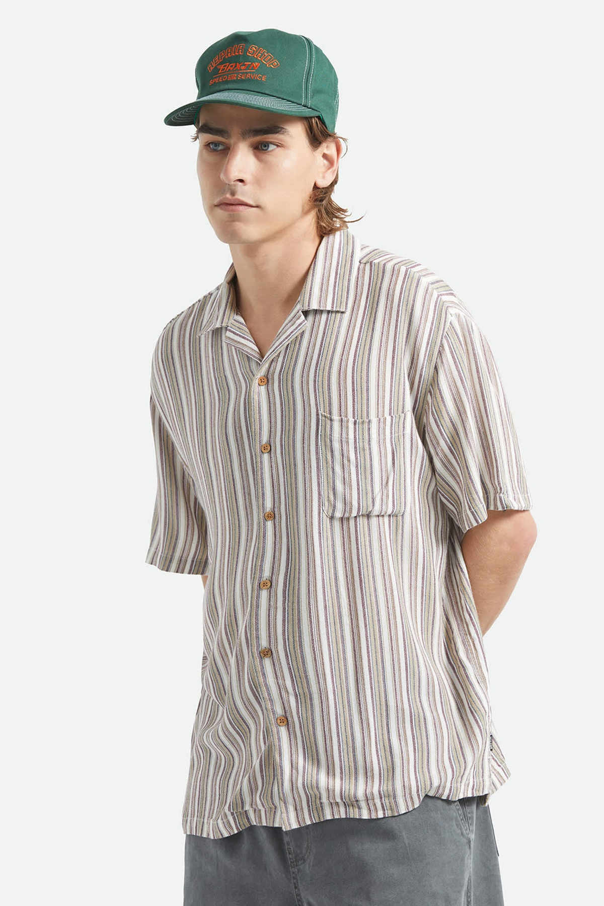Men's Brixton Bunker Twisted Stripe