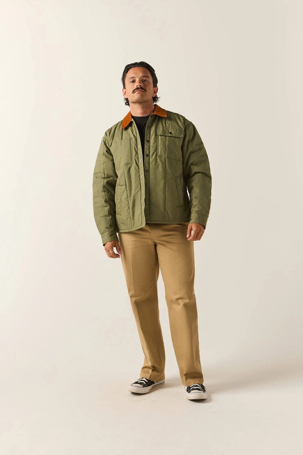Men's Brixton Cass II Jacket in Olive Surplus