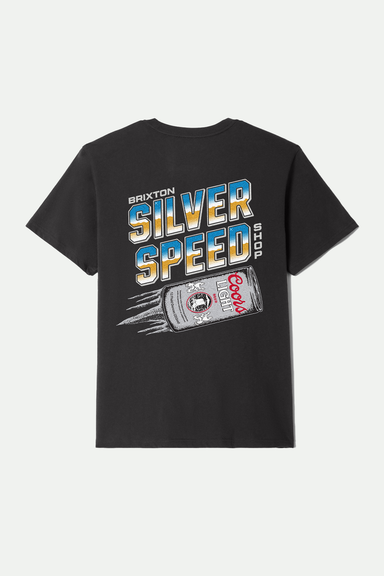 Men's Brixton Coors Light Silver Speed S/S Tee