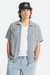 Men's Brixton Dexter Textured Stripe S/S Woven
